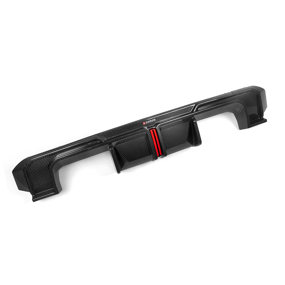SOOQOO V1 Carbon Diffuser voor BMW M4 / M4 Cabrio G82, G83 (met remlicht)