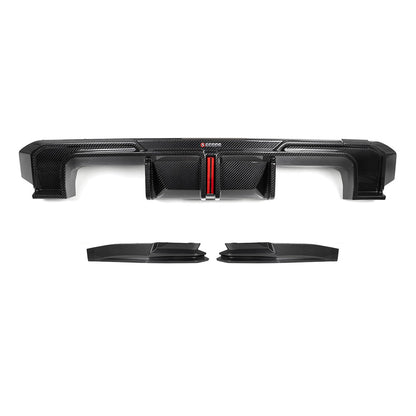 SOOQOO V1 Carbon Diffuser voor BMW M3 / M3 Touring G80, G81 (met remlicht)