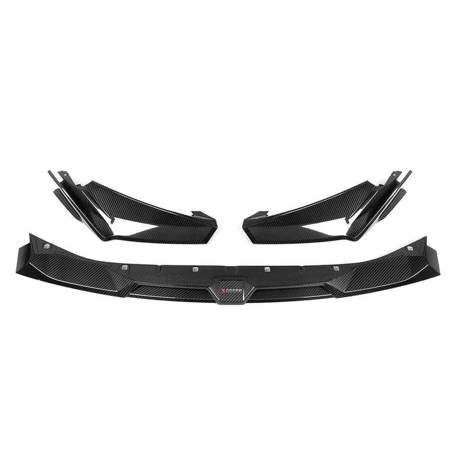 SOOQOO V1 Carbon Front Splitter voor BMW M3 / M3 Touring / M4 / M4 Cabrio G80, G81, G82, G83