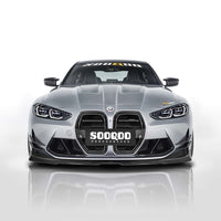 SOOQOO V2 Carbon Front Splitter voor BMW M3 / M3 Touring / M4 / M4 Cabrio G80, G81, G82, G83