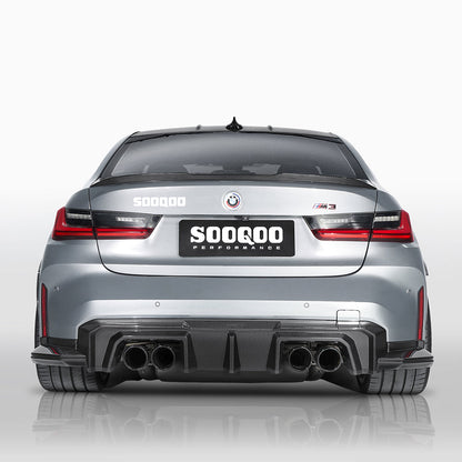 SOOQOO V2 Carbon Diffuser voor BMW M3 / M3 Touring G80, G81
