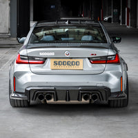 SOOQOO V2 Carbon Diffuser voor BMW M3 / M3 Touring G80, G81