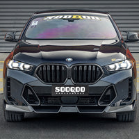 SOOQOO Carbon Front Splitter voor BMW X6 G06 (LCI)