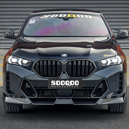 SOOQOO Carbon Front Splitter voor BMW X6 G06 (LCI)