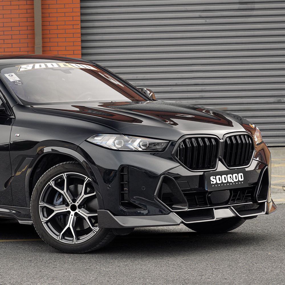 SOOQOO Carbon Front Splitter voor BMW X6 G06 (LCI)