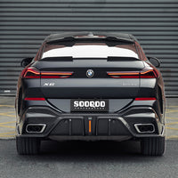 SOOQOO Carbon Diffuser voor BMW X6 G06 (met remlicht)