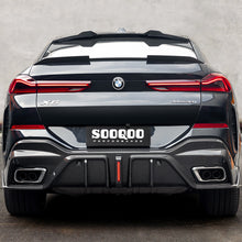 SOOQOO Carbon Diffuser voor BMW X6 G06 (met remlicht)