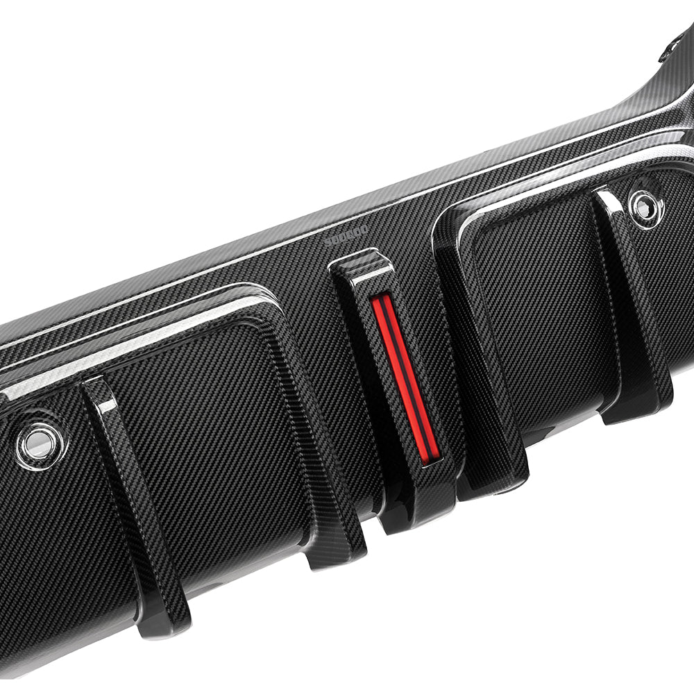 SOOQOO Carbon Diffuser voor BMW X6 G06 (met remlicht)