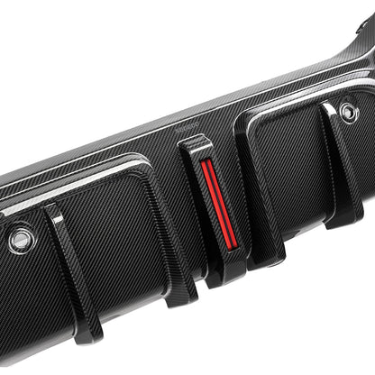 SOOQOO Carbon Diffuser voor BMW X6 G06 (met remlicht)