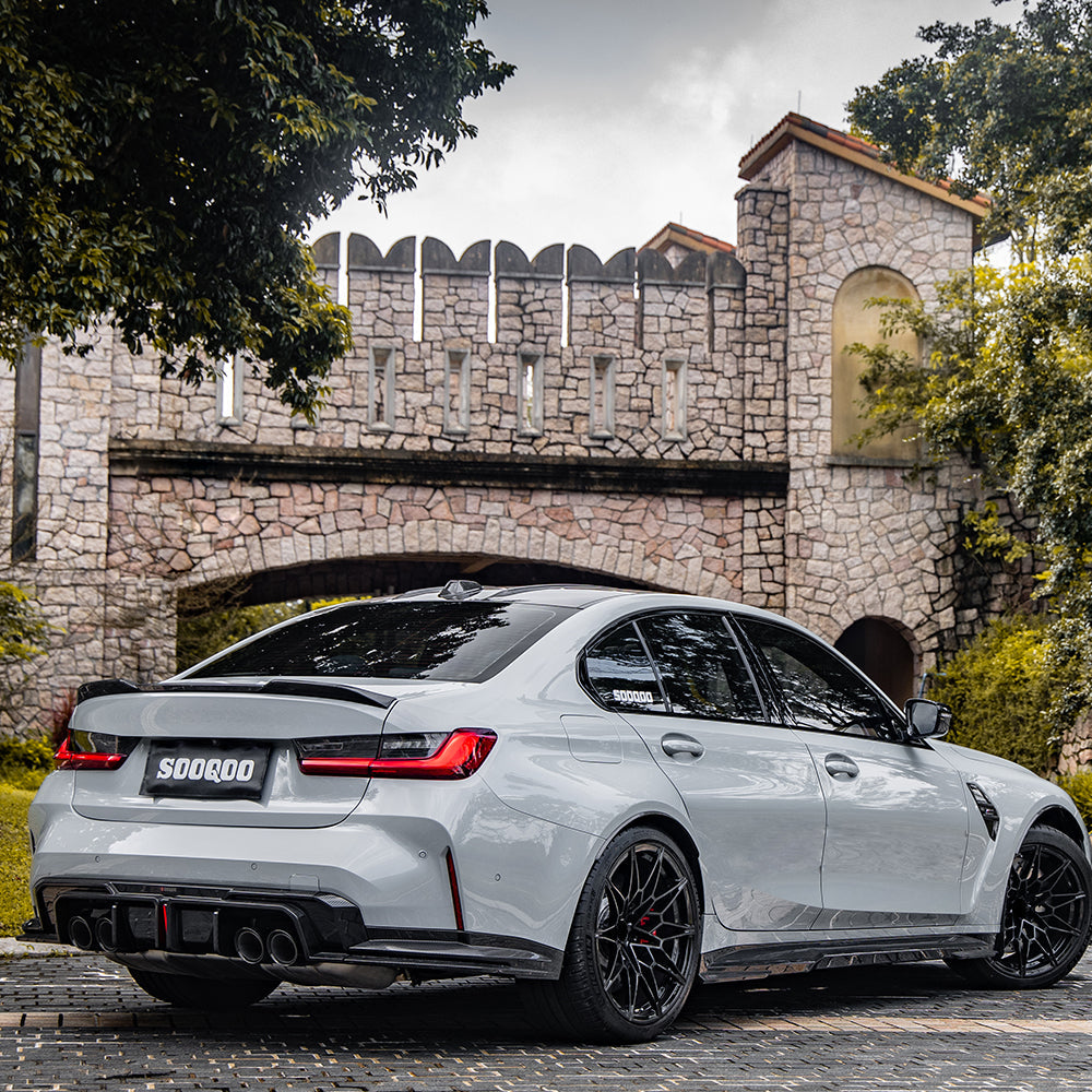 SOOQOO Carbon Side Skirts voor BMW M3 / M3 Touring G80, G81