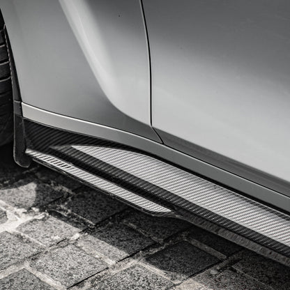 SOOQOO Carbon Side Skirts voor BMW M3 / M3 Touring G80, G81