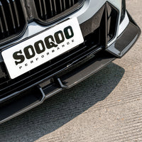 SOOQOO V2 Carbon Front Splitter voor BMW X3 / X4 G01, G02 (LCI)
