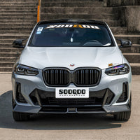 SOOQOO V2 Carbon Front Splitter voor BMW X3 / X4 G01, G02 (LCI)
