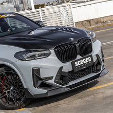 SOOQOO V2 Carbon Front Splitter voor BMW X3 M / X4 M F97, F98 (LCI)
