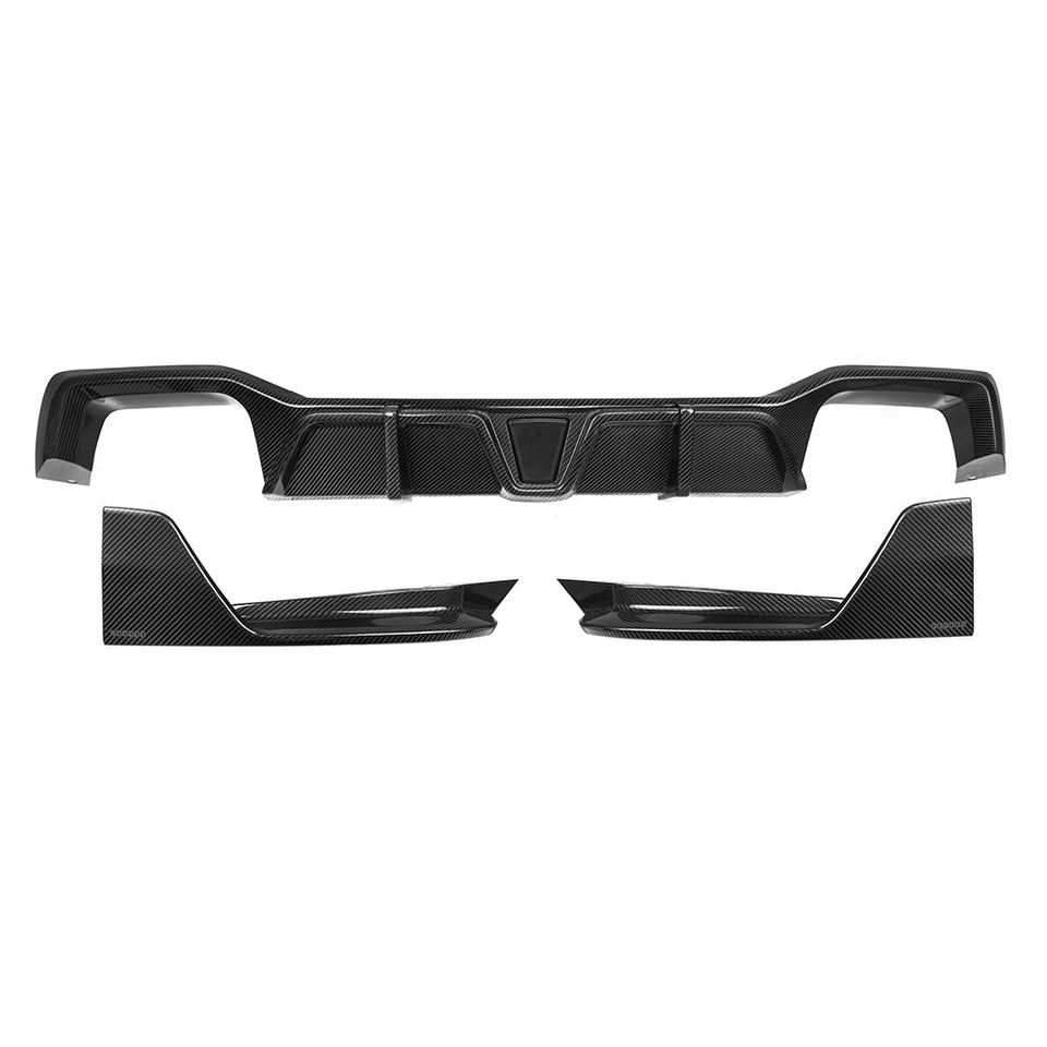 SOOQOO Carbon Diffuser voor BMW X4 M F98 (LCI, met remlicht)