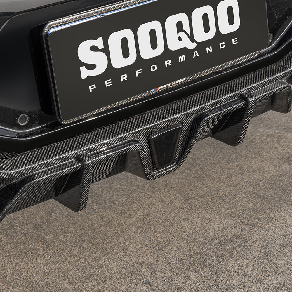 SOOQOO Carbon Diffuser voor BMW X4 M F98 (LCI, met remlicht)
