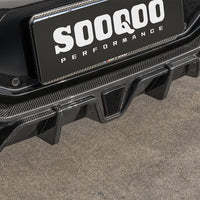 SOOQOO Carbon Diffuser voor BMW X4 M F98 (LCI, met remlicht)