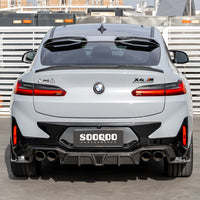 SOOQOO Carbon Diffuser voor BMW X4 M F98 (LCI, met remlicht)