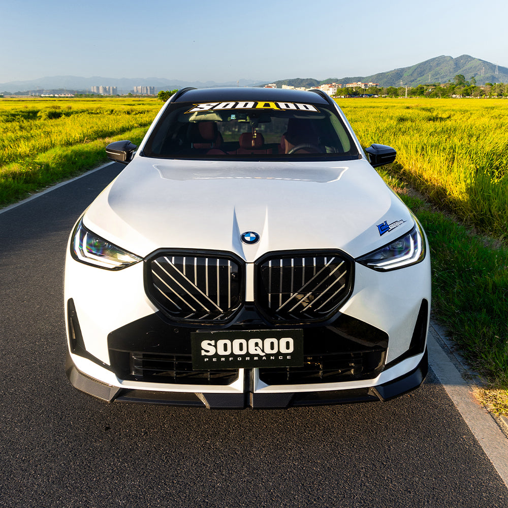 SOOQOO Carbon Front Splitter voor BMW X3 G45