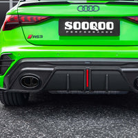 SOOQOO Carbon Diffuser voor Audi RS3 8Y (LCI)