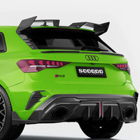SOOQOO Carbon Spoiler voor Audi RS3 8Y (kofferbakspoiler)
