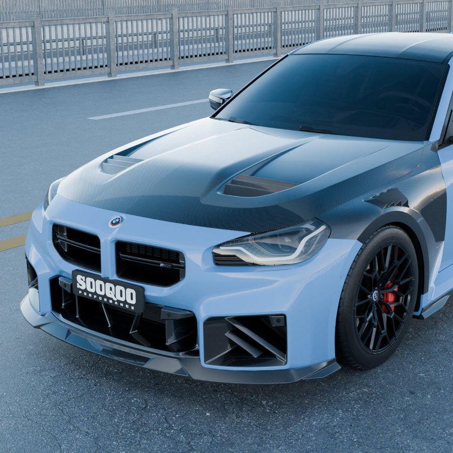 SOOQOO Carbon Motorkap voor BMW 2 Serie / M2 G42, G87 (met ventilatie)