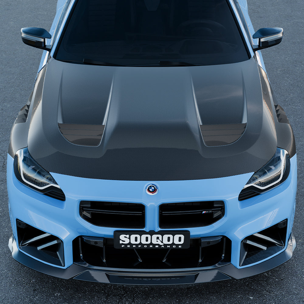 SOOQOO Carbon Motorkap voor BMW 2 Serie / M2 G42, G87 (met ventilatie)