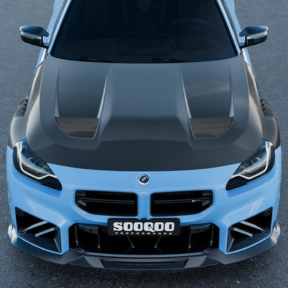 SOOQOO Carbon Motorkap voor BMW 2 Serie / M2 G42, G87 (met ventilatie)