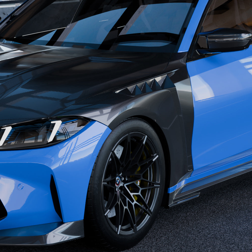 SOOQOO Carbon Spatborden voor BMW M3 / M3 Touring G80, G81