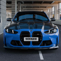 SOOQOO Carbon Motorkap voor BMW M3 / M3 Touring / M4 / M4 Cabrio G80, G81, G82, G83 (met ventilatie)