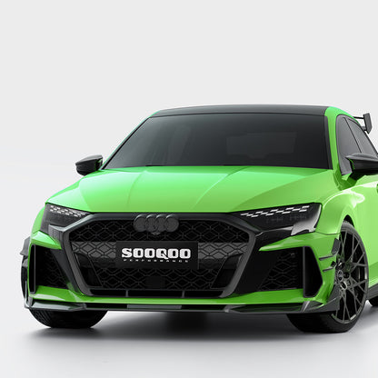 SOOQOO Carbon Front Splitter voor Audi RS3 8Y (LCI)