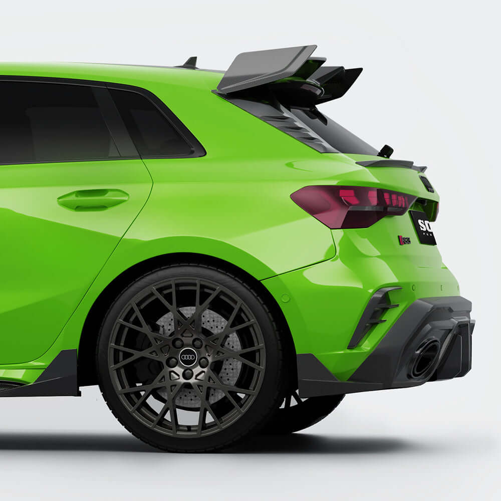SOOQOO Carbon Vents voor Audi RS3 8Y (LCI, achterbumper)