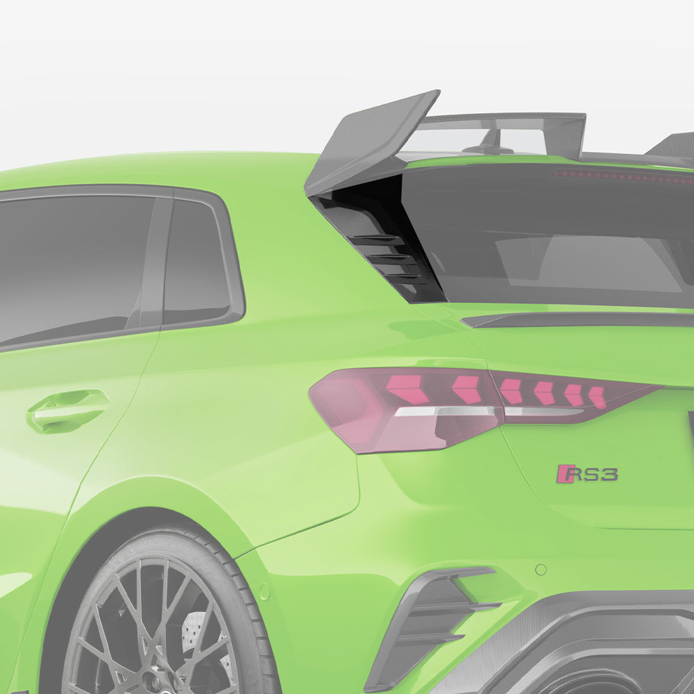 SOOQOO Carbon Trim voor Audi RS3 8Y (zijruit)