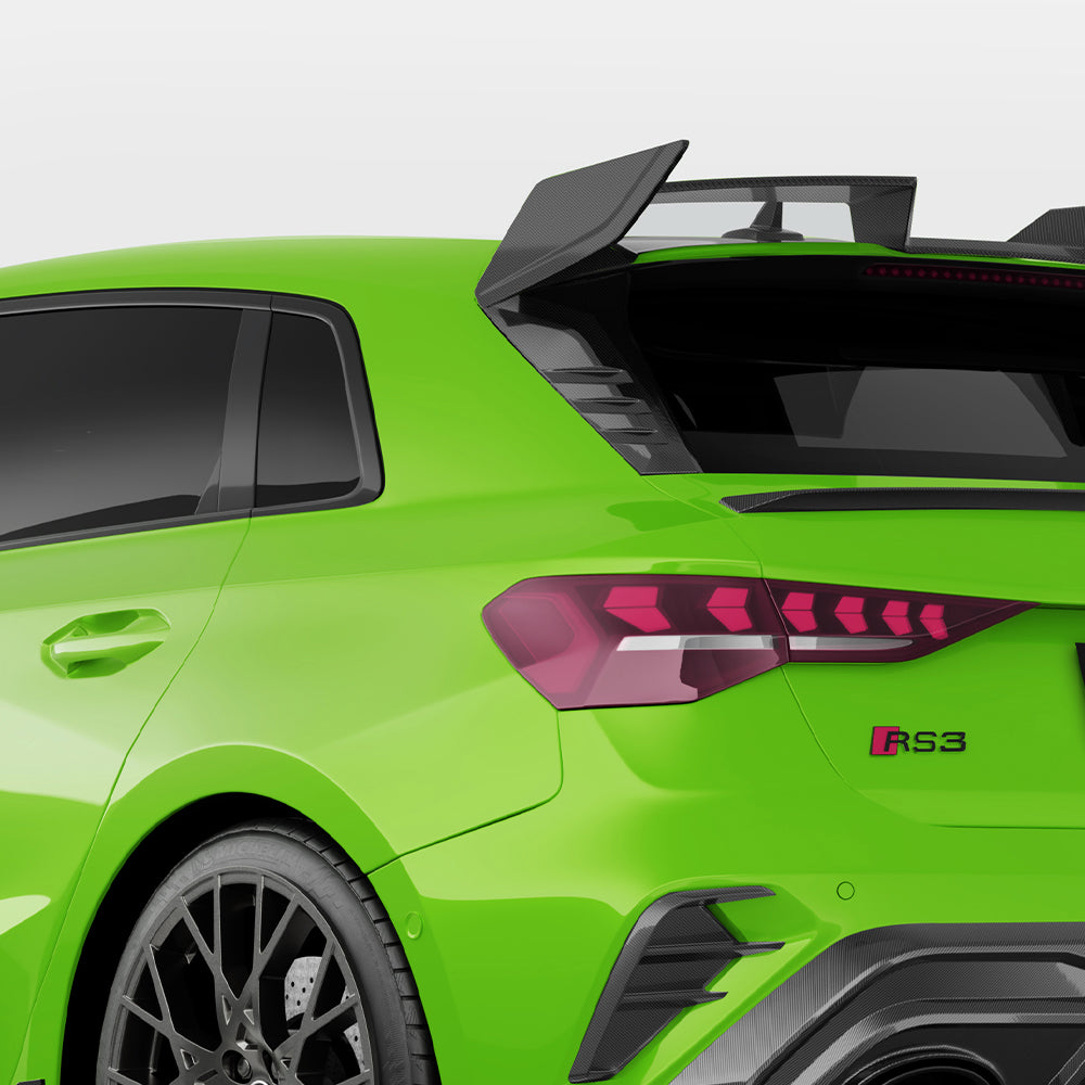 SOOQOO Carbon Trim voor Audi RS3 8Y (zijruit)