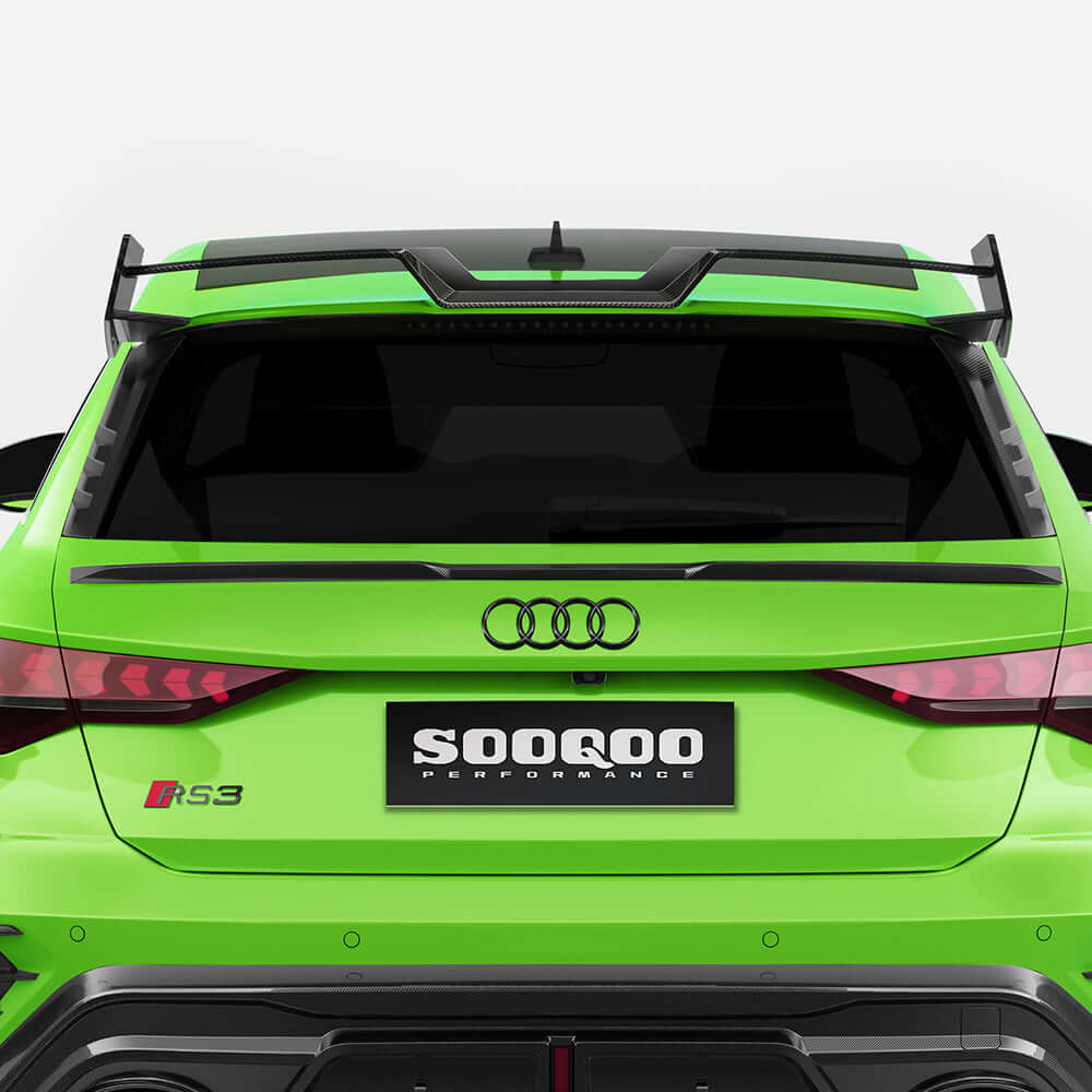 SOOQOO Carbon Spoiler voor Audi RS3 8Y (dakspoiler)