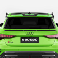 SOOQOO Carbon Spoiler voor Audi RS3 8Y (dakspoiler)