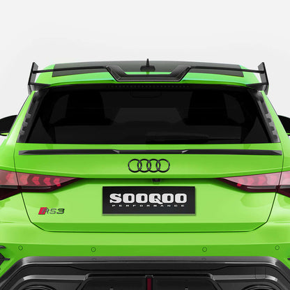 SOOQOO Carbon Spoiler voor Audi RS3 8Y (dakspoiler)