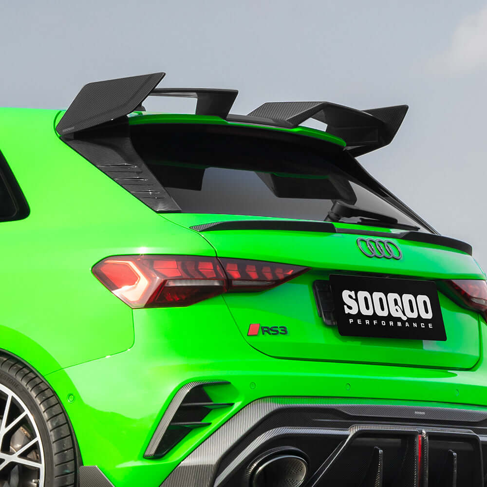 SOOQOO Carbon Spoiler voor Audi RS3 8Y (dakspoiler)