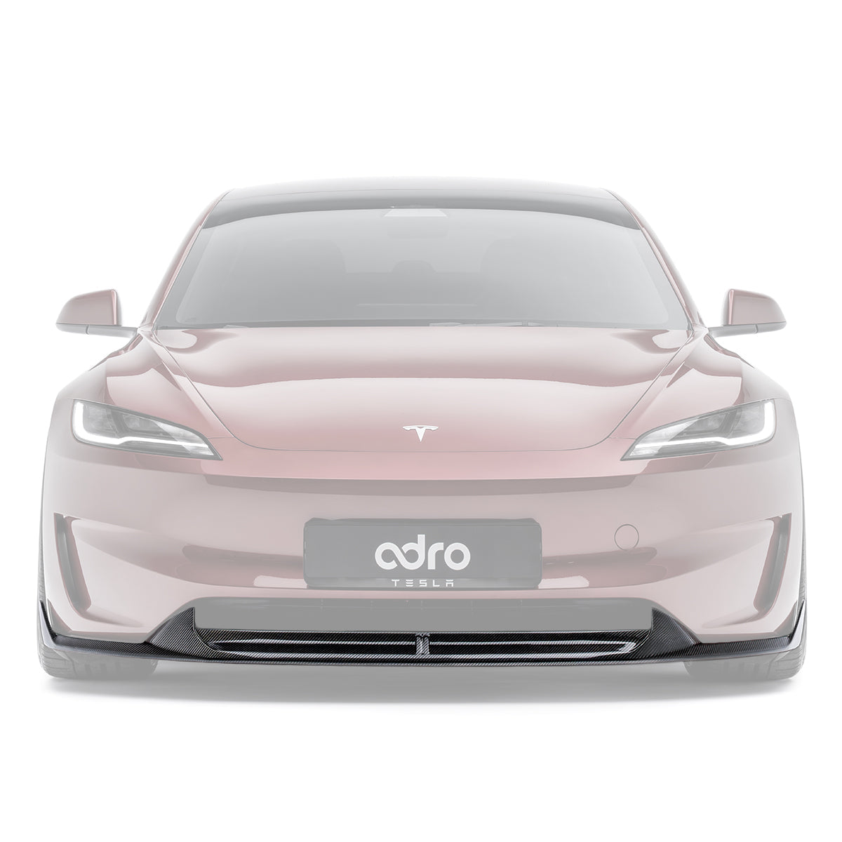 Adro Carbon Front Splitter voor Tesla Model 3 Highland Performance