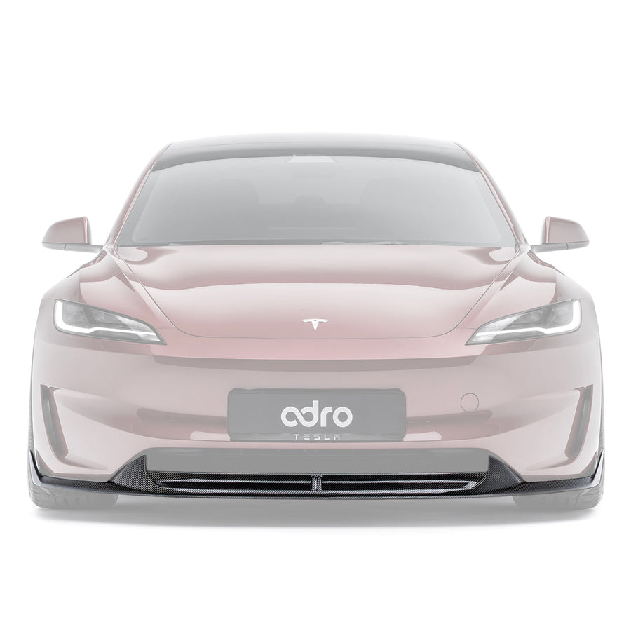 Adro Carbon Front Splitter voor Tesla Model 3 Highland Performance