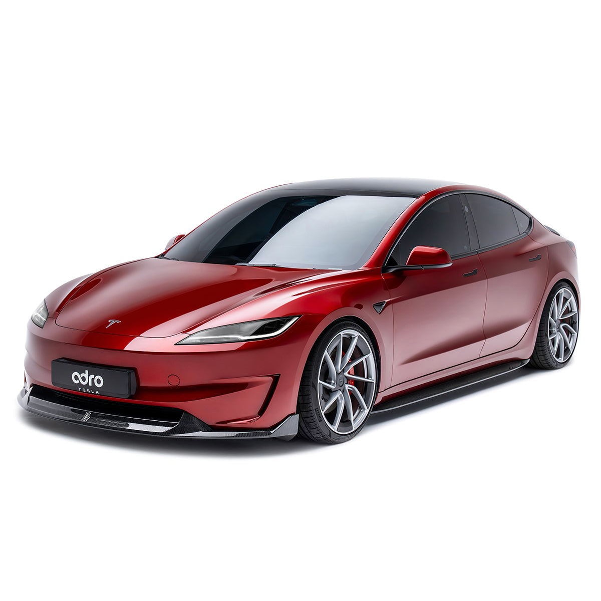 Adro Carbon Front Splitter voor Tesla Model 3 Highland Performance