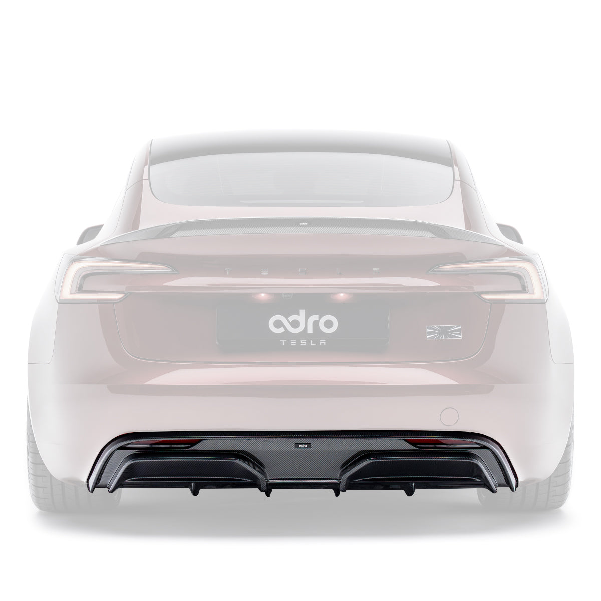 Adro Carbon Diffuser voor Tesla Model 3 Highland Performance