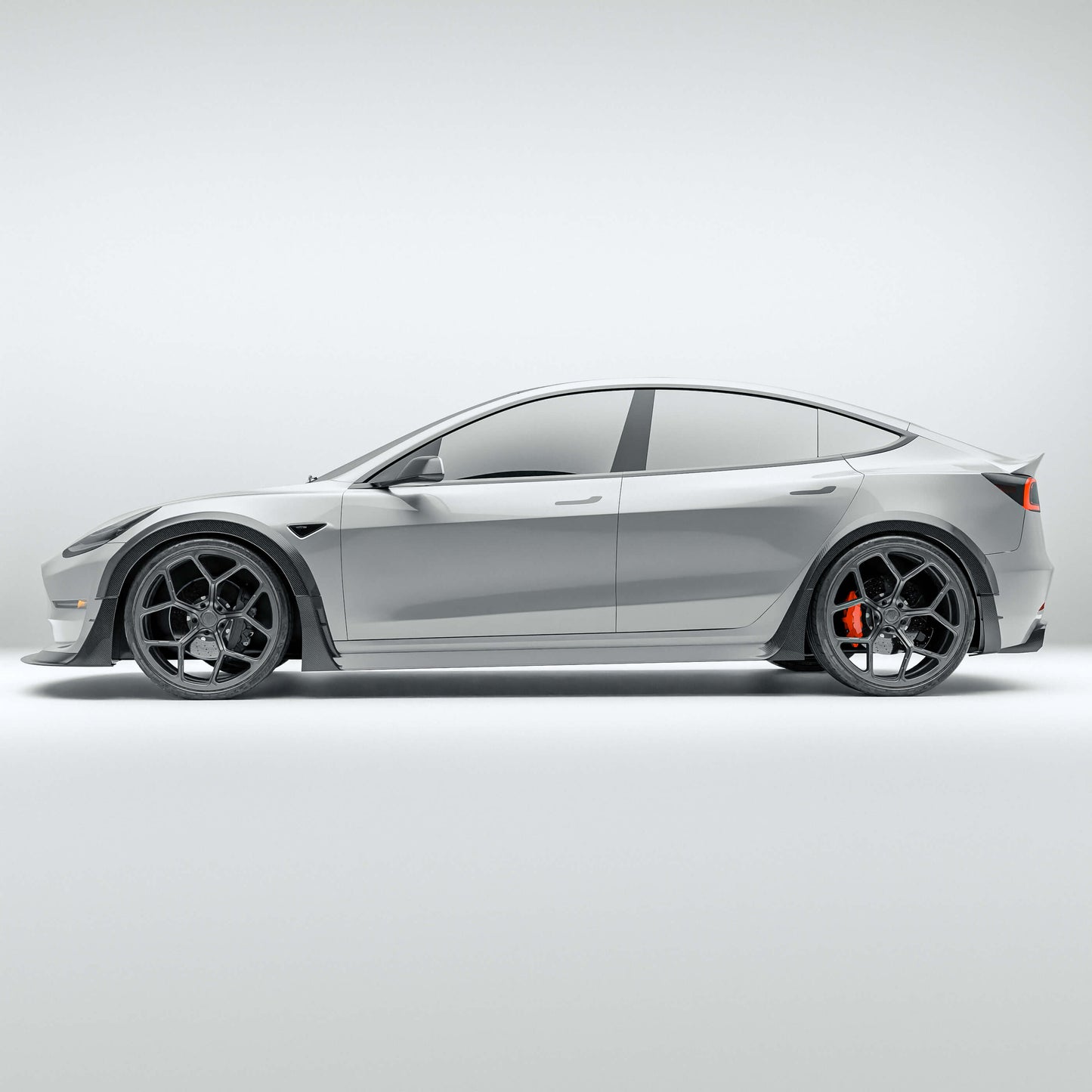 RevoZport Carbon Wielkast Trims voor Tesla Model 3