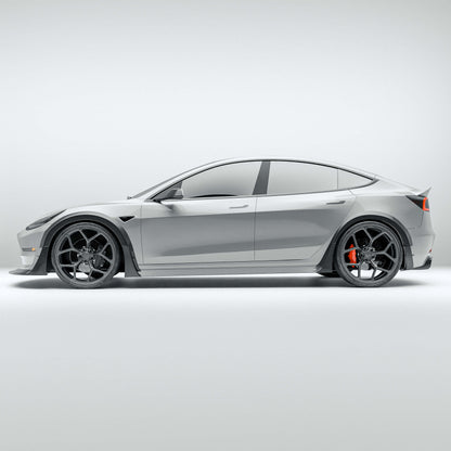RevoZport Carbon Wielkast Trims voor Tesla Model 3