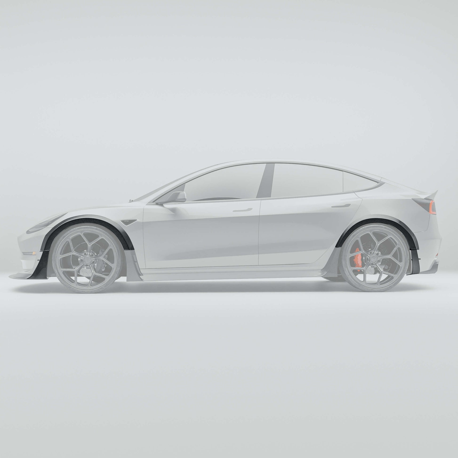 RevoZport Carbon Wielkast Trims voor Tesla Model 3