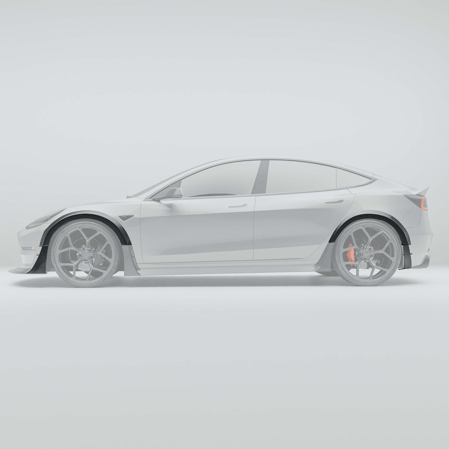 RevoZport Carbon Wielkast Trims voor Tesla Model 3