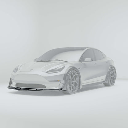 RevoZport Carbon Front Splitter voor Tesla Model 3