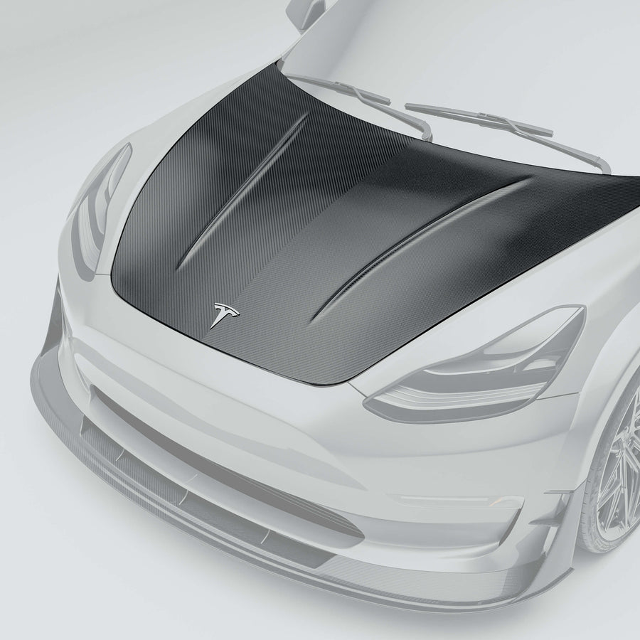 RevoZport Carbon Motorkap voor Tesla Model 3
