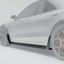 RevoZport Carbon Side Skirts voor Tesla Model 3