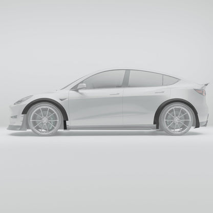 RevoZport Carbon Wielkast Trims voor Tesla Model Y (2021-2024)